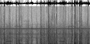 Spectrogram of Alpha transmissions